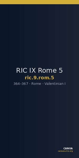 RIC IX Rome 5 — CANOA