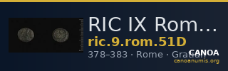 RIC IX Rome 51D — CANOA