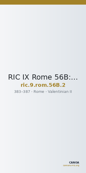 RIC IX Rome 56B: Subtype 2 — CANOA