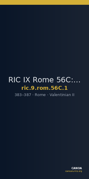 RIC IX Rome 56C: Subtype 1 — CANOA