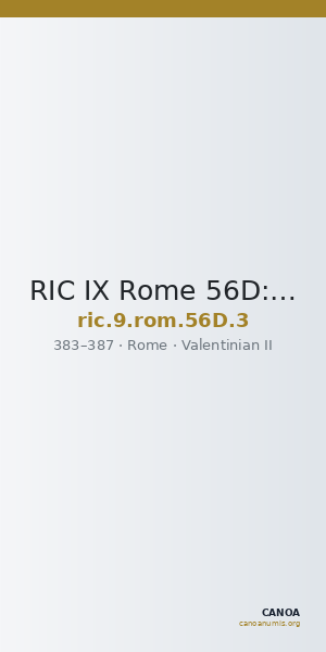 RIC IX Rome 56D: Subtype 3 — CANOA