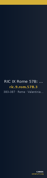 RIC IX Rome 57B: Subtype 3 — CANOA