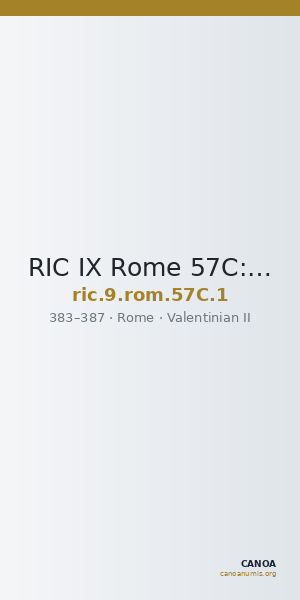 RIC IX Rome 57C: Subtype 1 — CANOA
