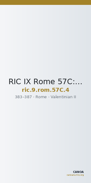 RIC IX Rome 57C: Subtype 4 — CANOA