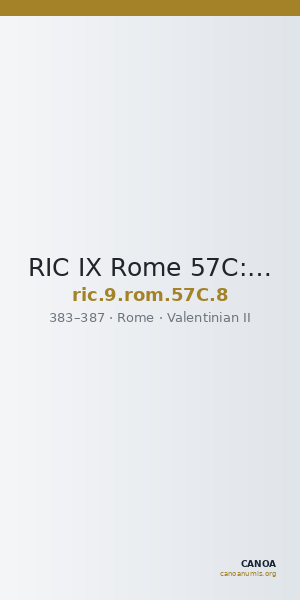 RIC IX Rome 57C: Subtype 8 — CANOA