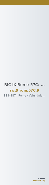 RIC IX Rome 57C: Subtype 9 — CANOA