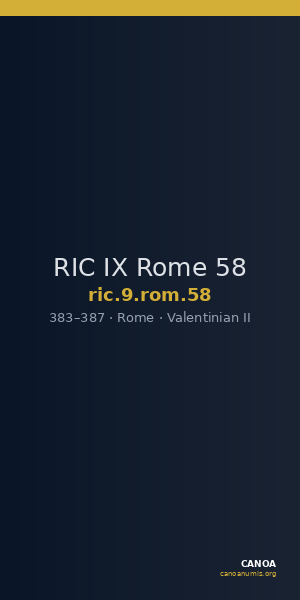 RIC IX Rome 58 — CANOA