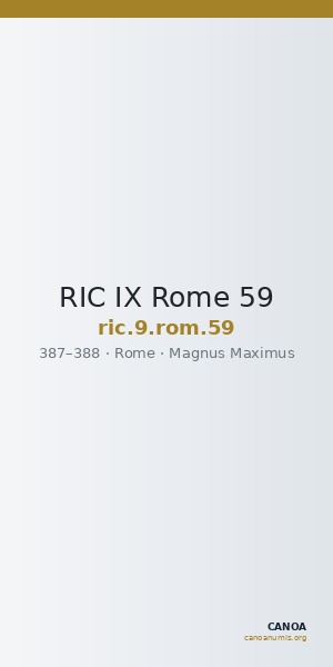 RIC IX Rome 59 — CANOA