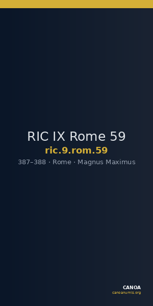 RIC IX Rome 59 — CANOA