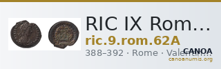 RIC IX Rome 62A — CANOA