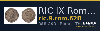 RIC IX Rome 62B — CANOA