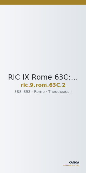 RIC IX Rome 63C: Subtype 2 — CANOA