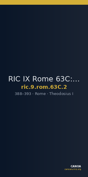 RIC IX Rome 63C: Subtype 2 — CANOA