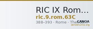 RIC IX Rome 63C — CANOA