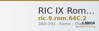 RIC IX Rome 64C: Subtype 2 — CANOA