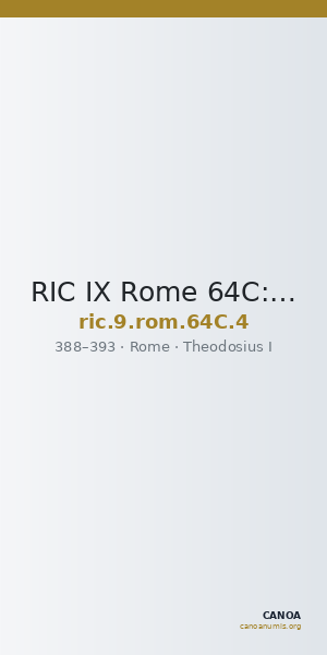 RIC IX Rome 64C: Subtype 4 — CANOA