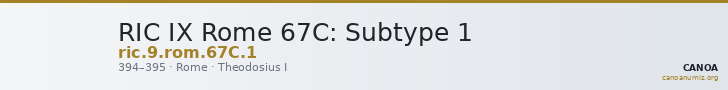 RIC IX Rome 67C: Subtype 1 — CANOA
