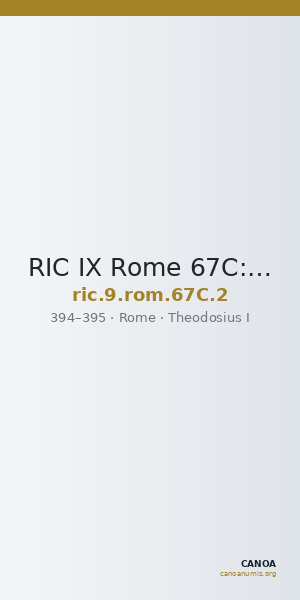 RIC IX Rome 67C: Subtype 2 — CANOA