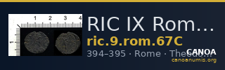 RIC IX Rome 67C — CANOA