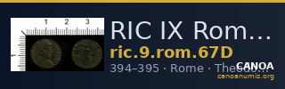 RIC IX Rome 67D — CANOA