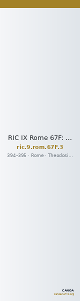 RIC IX Rome 67F: Subtype 3 — CANOA