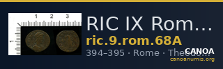 RIC IX Rome 68A — CANOA
