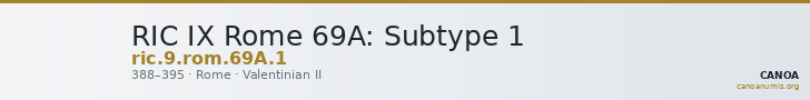 RIC IX Rome 69A: Subtype 1 — CANOA