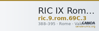 RIC IX Rome 69C: Subtype 3 — CANOA