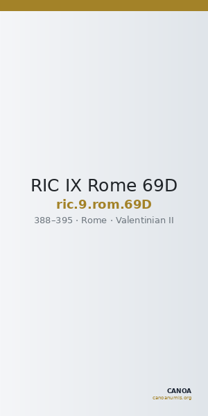 RIC IX Rome 69D — CANOA
