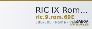 RIC IX Rome 69E — CANOA