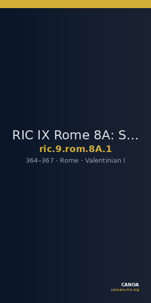 RIC IX Rome 8A: Subtype 1 — CANOA