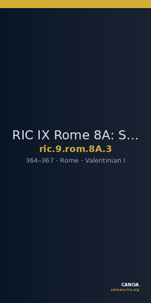 RIC IX Rome 8A: Subtype 3 — CANOA