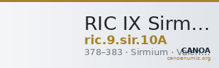 RIC IX Sirmium 10A — CANOA