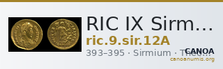 RIC IX Sirmium 12A — CANOA