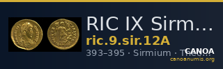 RIC IX Sirmium 12A — CANOA