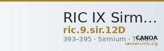 RIC IX Sirmium 12D — CANOA