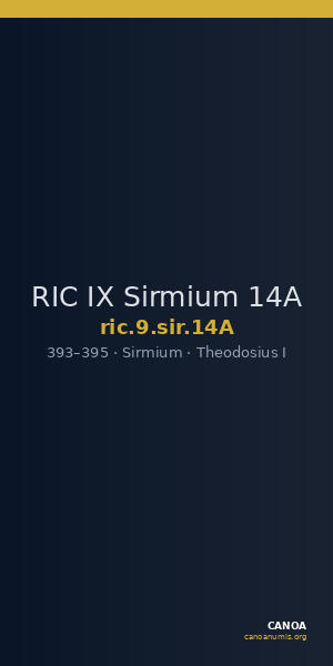 RIC IX Sirmium 14A — CANOA