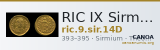 RIC IX Sirmium 14D — CANOA