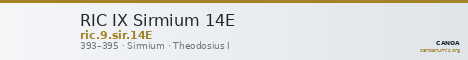 RIC IX Sirmium 14E — CANOA