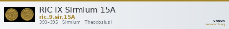 RIC IX Sirmium 15A — CANOA