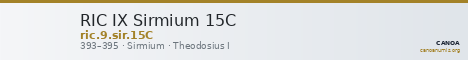 RIC IX Sirmium 15C — CANOA