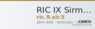 RIC IX Sirmium 5 — CANOA
