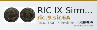 RIC IX Sirmium 6A — CANOA