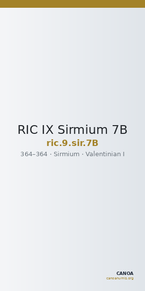RIC IX Sirmium 7B — CANOA