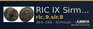 RIC IX Sirmium 8 — CANOA