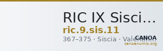 RIC IX Siscia 11 — CANOA