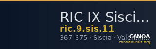 RIC IX Siscia 11 — CANOA