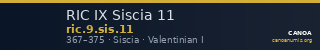 RIC IX Siscia 11 — CANOA