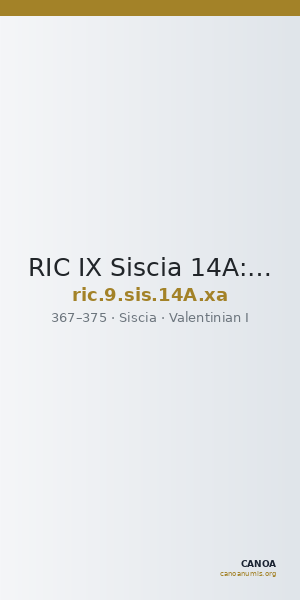 RIC IX Siscia 14A: Subtype xa — CANOA