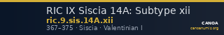 RIC IX Siscia 14A: Subtype xii — CANOA